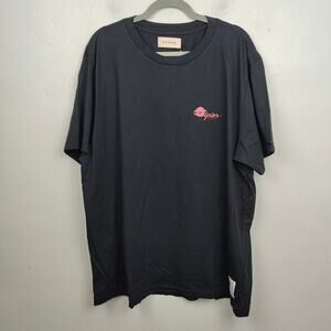 Oyster Holdings Layering Tee Mens 2XL Black Graphic T-Shirt Made in USA NWT